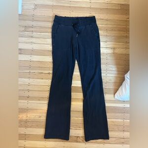 Athleta Black Drawstring Flare legging yoga Pants